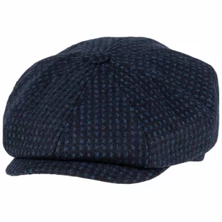 Macon 49 Gen Merino Check Flat Cap