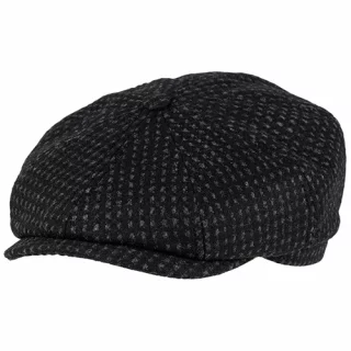 Macon 49 Gen Merino Check Flat Cap