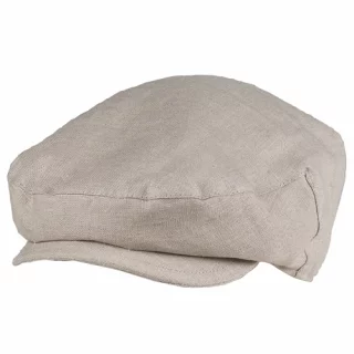 Flat Cap Linen Natural