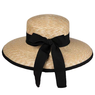 Straw Hat Wide Brim Elegant
