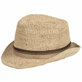 Olkihattu Raffia Trilby Crochet