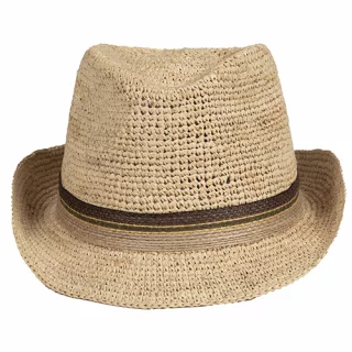 Olkihattu Raffia Trilby Crochet