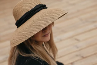 Straw Hat Wide Brim UPF50+